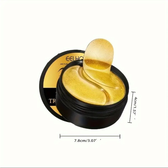 🆕 24K Golden Eye Masks, Hydrating Under Eye Patches, Collagen Hyaluronic Acid - Picture 6 of 8